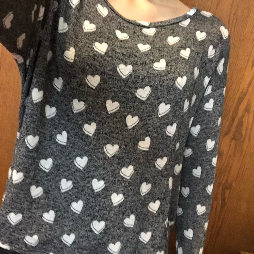 Long sleeve heart shirt